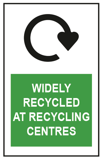 CS Pouches Widely Recycled At Centres Label